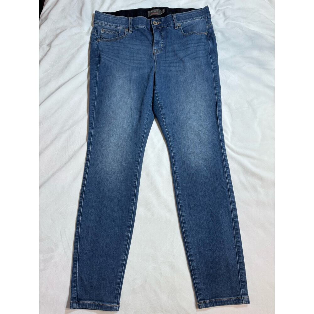Torrid Premium Stretch Bombshell Skinny High Rise Jeans Women Plus Size 16R USED